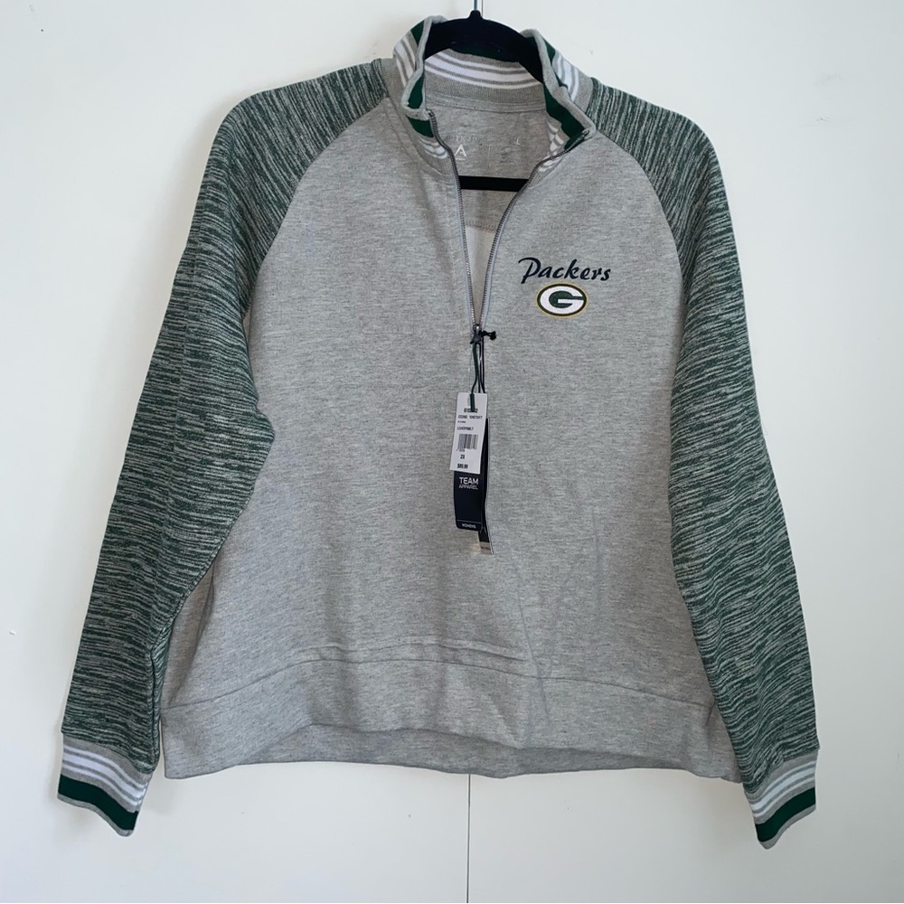 NWT Packers Women’s Cropped Quarter Zip Sweatshirt